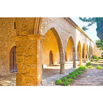   Vlies Fotótapéta - Monastery of Ayia Napa, Ciprus  - 375x250 cm