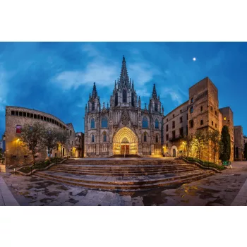 Vlies Fotótapéta - Barri Gothic Quarter - 375x250 cm