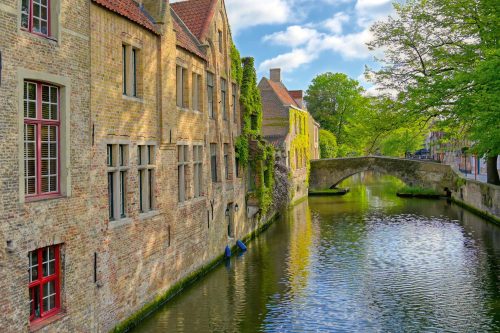Vlies Fotótapéta - The canals of Bruges  - 375x250 cm