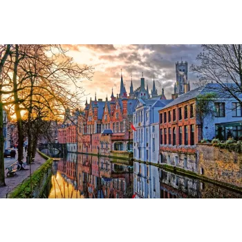   CANALS OF BRUGES fotótapéta, poszter, vlies alapanyag, 375x250 cm