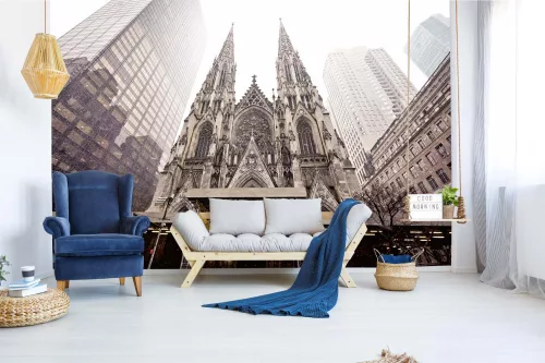 Vlies Fotótapéta - Cathedral Saint Patrick, New York - 375x250 cm