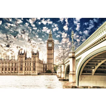 Vlies Fotótapéta - Landscape of Big Ben - 375x250 cm
