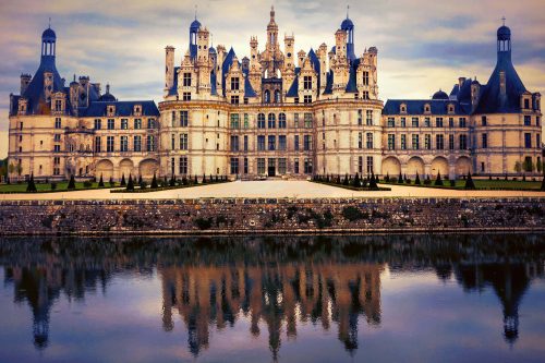 Vlies Fotótapéta - Chambord, Loire valley - 375x250 cm