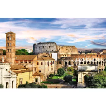 Vlies Fotótapéta - Landmarks of Italy - 375x250 cm