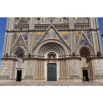 Vlies Fotótapéta - Cathedral in Orvieto - 375x250 cm