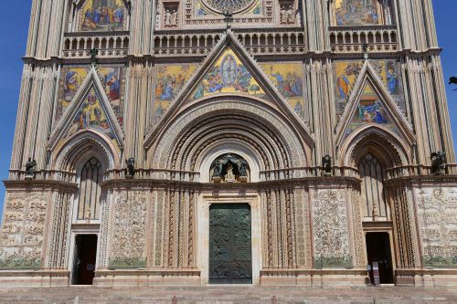 Vlies Fotótapéta - Cathedral in Orvieto - 375x250 cm