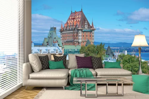 Vlies Fotótapéta - Cityscape, Chateau Frontenac, Québec- 375x250 cm