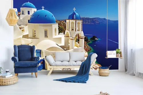 Vlies Fotótapéta - Santorini - 375x250 cm