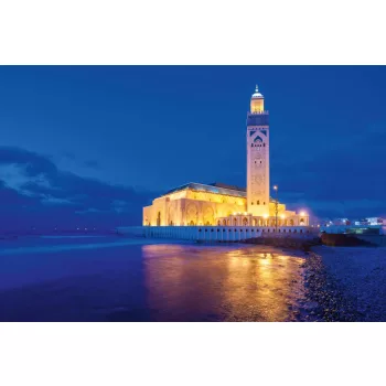 Vlies Fotótapéta - Hassan II Mosque - 375x250 cm