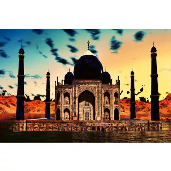 Vlies Fotótapéta - Taj Mahal - 375x250 cm