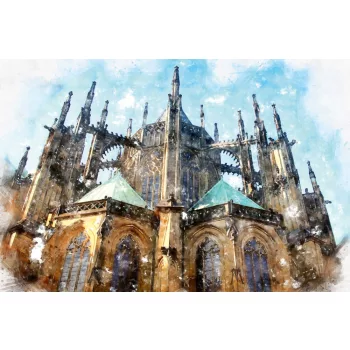 Vlies Fotótapéta - Szent Vitus-székesegyház - 375x250 cm