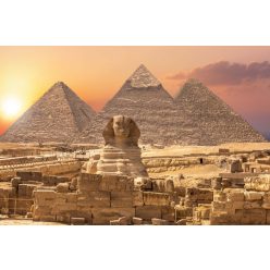   Vlies Fotótapéta - Giza Pyramids and the Sphinx - 375x250 cm