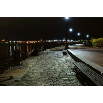 Vlies Fotótapéta - Harbour Walk in Boston - 375x250 cm