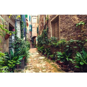 Vlies Fotótapéta - Hidden Street in Siena - 375x250 cm