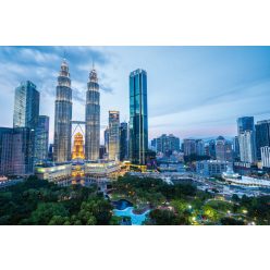 Vlies Fotótapéta - Kuala Lumpur Skyline - 375x250 cm