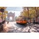 Vlies Fotótapéta - Vintage Tram - 375x250 cm