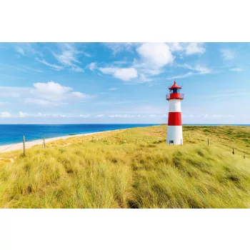   LIGHTHOUSE ON THE BEACH fotótapéta, poszter, vlies alapanyag, 375x250 cm