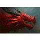 Vlies Fotótapéta - Red dragon - 375x250 cm