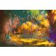 Vlies Fotótapéta - Fantasy forest with colorful plants - 375x250 cm