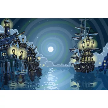 Vlies Fotótapéta - Pirates Cove Bay - 375x250 cm