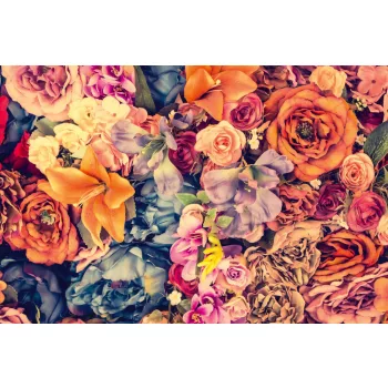 Vlies Fotótapéta - Vintage flower - 375x250 cm