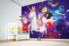 Vlies Fotótapéta - Unicorn in space - 375x250 cm