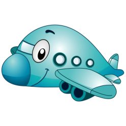 Vlies Fotótapéta - Airplane Mascot - 375x250 cm