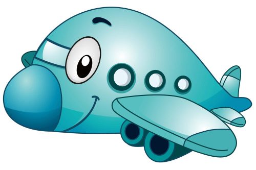 Vlies Fotótapéta - Airplane Mascot - 375x250 cm