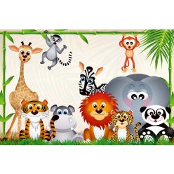 Vlies Fotótapéta - Zoo animals - 375x250 cm