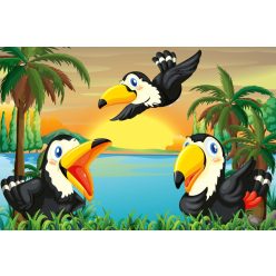 Vlies Fotótapéta - Toucans - 375x250 cm