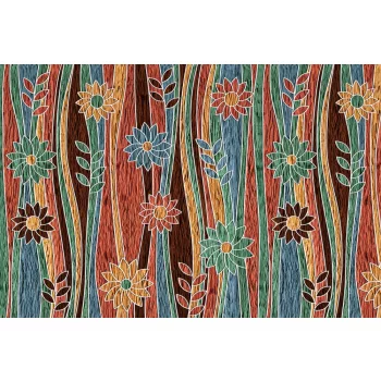 Vlies Fotótapéta - Garden decorative pattern - 375x250 cm