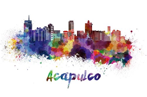 Vlies Fotótapéta - Acapulco Skyline - 375x250 cm