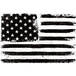   Vlies Fotótapéta - American Flag in Black and White - 375x250 cm