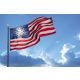 Vlies Fotótapéta - American Flag in the Wind - 375x250 cm