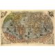 Vlies Fotótapéta - Ancient Map of the World - 375x250 cm