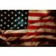 Vlies Fotótapéta - Grunge American Flag III - 375x250 cm