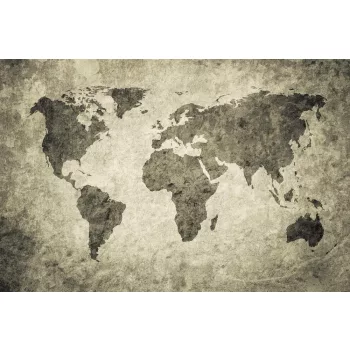   GRUNGE MAP fotótapéta, poszter, vlies alapanyag, 375x250 cm