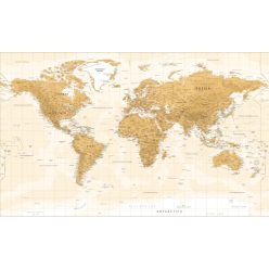 Vlies Fotótapéta - Map of the World - 375x250 cm