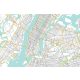 Vlies Fotótapéta - New York City Map - 375x250 cm