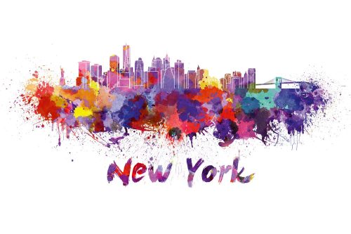 Vlies Fotótapéta - New York Skyline - 375x250 cm