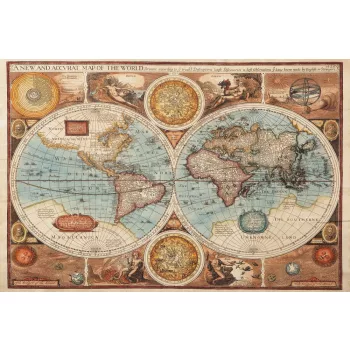 Vlies Fotótapéta - Old Map II - 375x250 cm