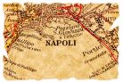 Vlies Fotótapéta - Old Map of Naples - 375x250 cm