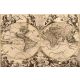 Vlies Fotótapéta - Vintage World Map - 375x250 cm