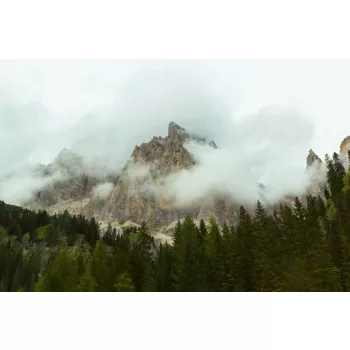 Vlies Fotótapéta - Fog in Dolomites - 375x250 cm