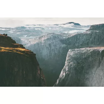 Vlies Fotótapéta - Scandinavian scenic view - 375x250 cm