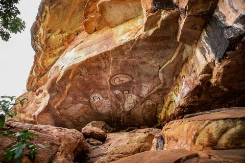 Vlies Fotótapéta - Aboriginal rock art - 375x250 cm