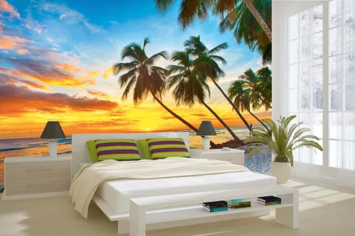 Vlies Fotótapéta - Sunset over the sea - 375x250 cm