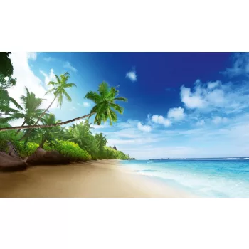   SEYCHELLES BEACH fotótapéta, poszter, vlies alapanyag, 375x250 cm