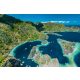 Vlies Fotótapéta - Aerial view of lagoons - 375x250 cm