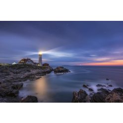   STARS OVER LIGHTHOUSE fotótapéta, poszter, vlies alapanyag, 375x250 cm